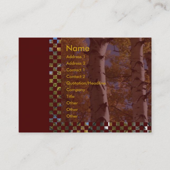 Birches Business Card (Front)