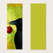 Bird 55 Crow Raven Bookmarks Tiny Cards (Front & Back)