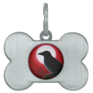 Bird 62 Crow Raven Pet Name Tag