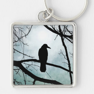 bird 77 Crow Raven Keychain