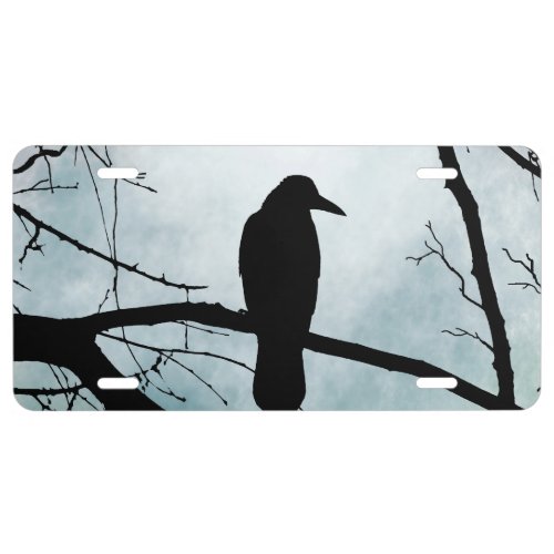 bird 77 Crow Raven License Plate