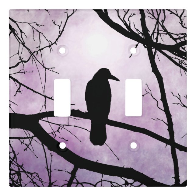 bird 78 Crow Raven Light Switch Cover (Front)