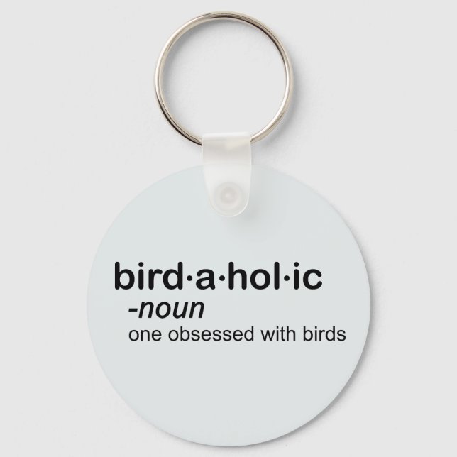 bird a hol ic keychain (Front)