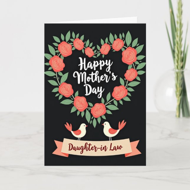 Bird Accent Mothers Day Card (Front)