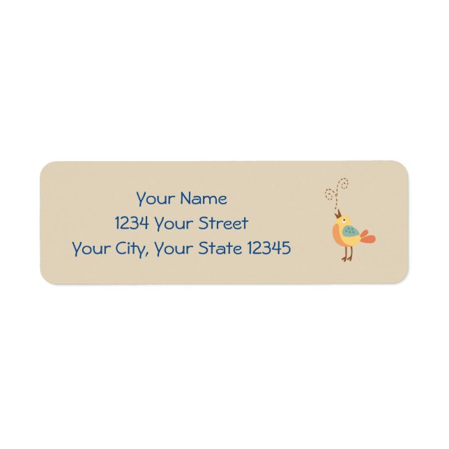 Bird Address Label (Front)