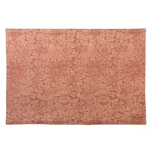 Bird and Anemone by William Morris, Vintage Nature Cloth Placemat