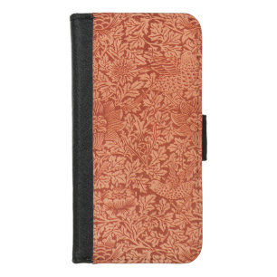 Bird and Anemone by William Morris, Vintage Nature iPhone 8/7 Wallet Case