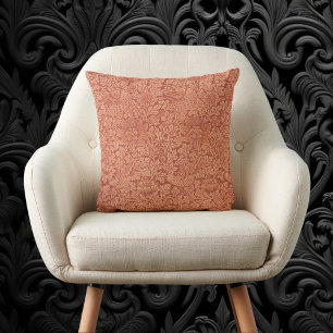 Bird and Anemone by William Morris, Vintage Nature Throw Pillow