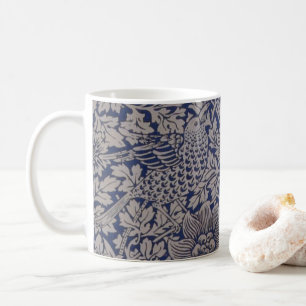 Bird and Anemone by William Morris Vintage Pattern Coffee Mug
