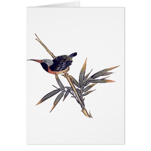 bird and bamboo 2 cards (Front)