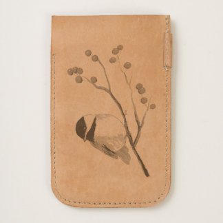 Bird and Berries iPhone Leather Pouch