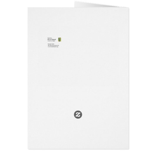 Bird and Butterfly Card (Back)