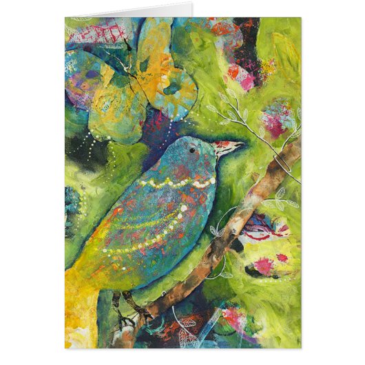 Bird and Butterfly Card (Front)