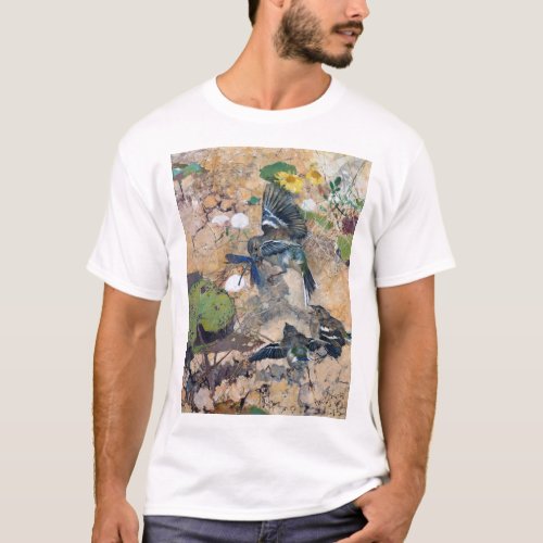 Bird and Dragonfly Bruno Liljefors T_Shirt