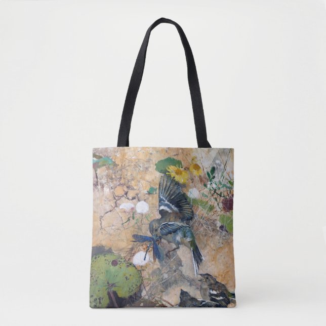 Bird and Dragonfly, Bruno Liljefors Tote Bag (Front)