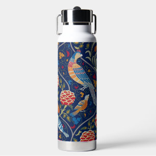 Bird and Floral Pattern, William Morris Water Bottle