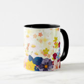 Bird and Flowers Mug (Front Right)