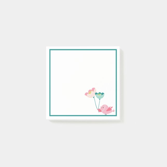 Bird and Flowers Notes (Front)