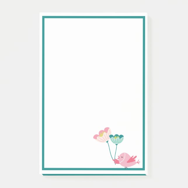 Bird and Flowers Notes (Front)