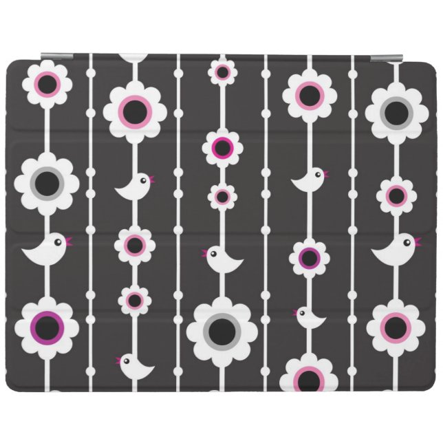 bird and flowers pattern iPad smart cover (Horizontal)