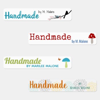 Bird And Forest Theme Clothing Labels by NightOwlsMenagerie at Zazzle