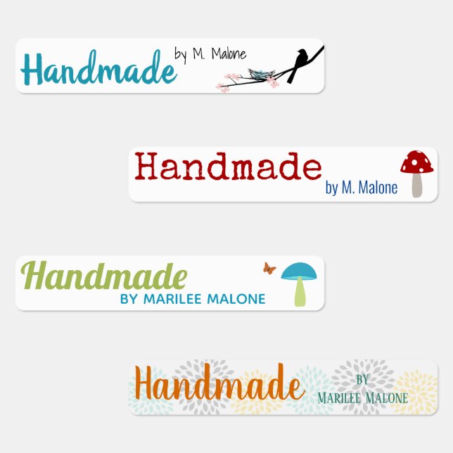 Bird and Forest Theme Clothing Labels (Group)