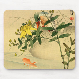 Bird and Goldfish Mouse Pad