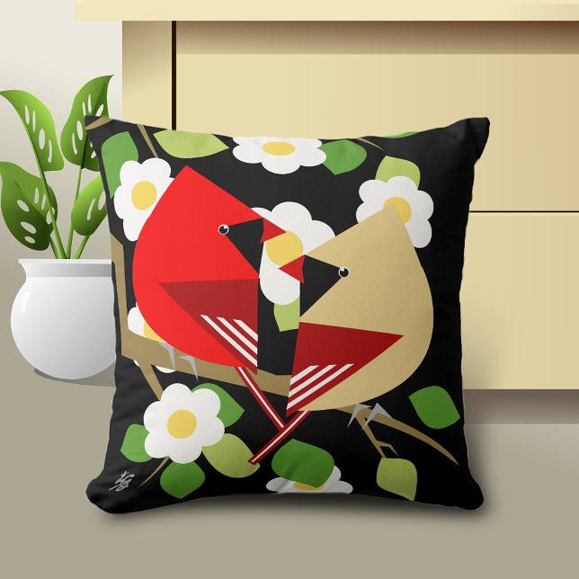 Bird and Nature Lover Throw Pillow (Creator Uploaded)