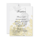 Bird and Orange Nasturtiums Reception Card
