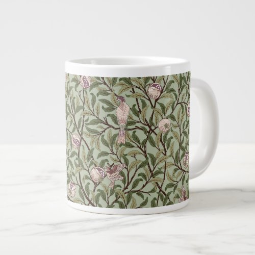 BIRD AND POMEGRANATE IN FIG AND THYME _ MORRIS GIANT COFFEE MUG