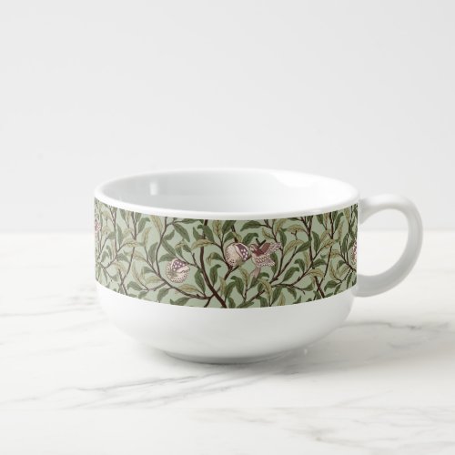 BIRD AND POMEGRANATE IN FIG AND THYME _ MORRIS SOUP MUG