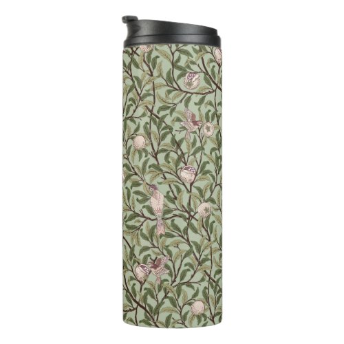 BIRD AND POMEGRANATE IN FIG AND THYME _ MORRIS THERMAL TUMBLER
