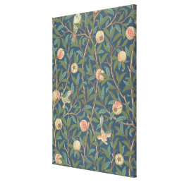 &#39;Bird and Pomegranate&#39; Wallpaper Design, printed b Canvas Print