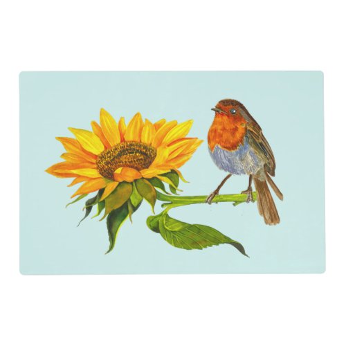 Bird and Sunflower Cheery Placemat