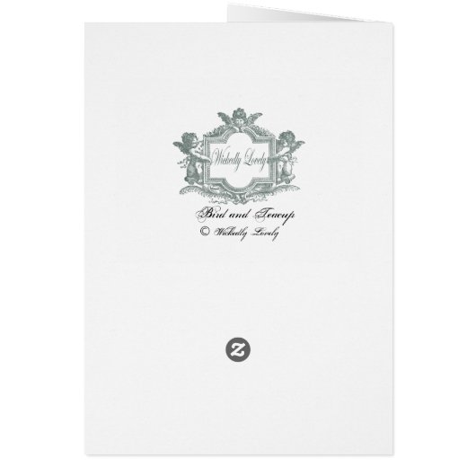 Bird and tea cup (Back)