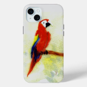 Bird Art Colourful Macaw Parrot iPhone 15 Plus Case