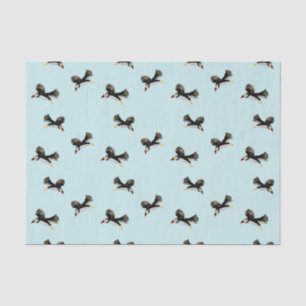 Bird Art Flying Puffins Tissue Paper