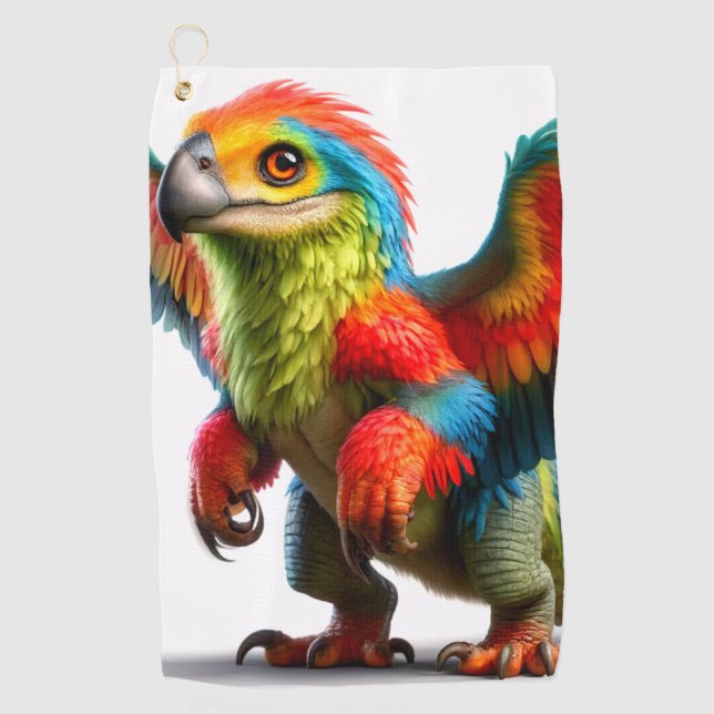 Bird Art Golf Towel (Front)