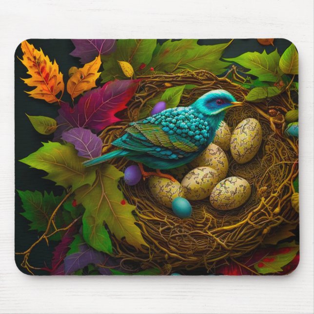 Bird Art Mouse Pad (Front)