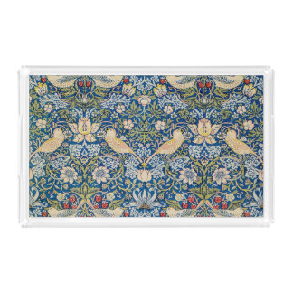 Bird Art Nouveau Design Acrylic Tray