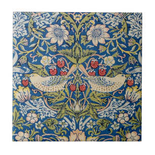 Bird Art Nouveau Design Ceramic Tile