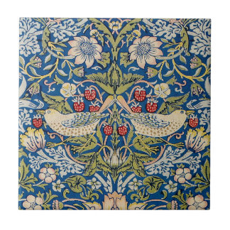 Bird Art Nouveau Design Ceramic Tile