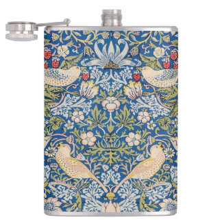 Bird Art Nouveau Design Flask