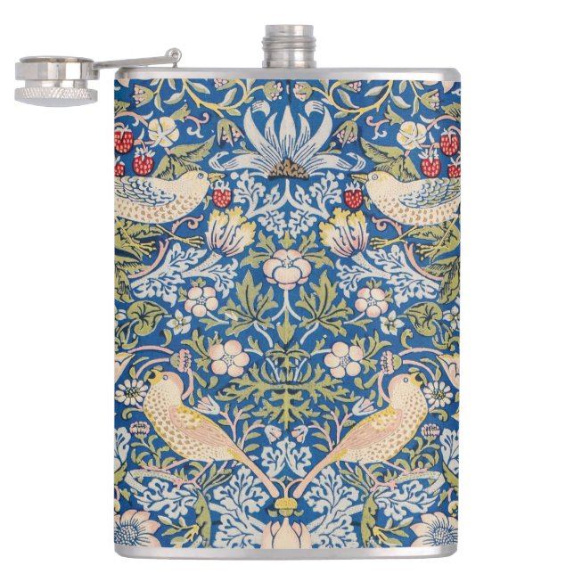 Bird Art Nouveau Design Flask (Opened)