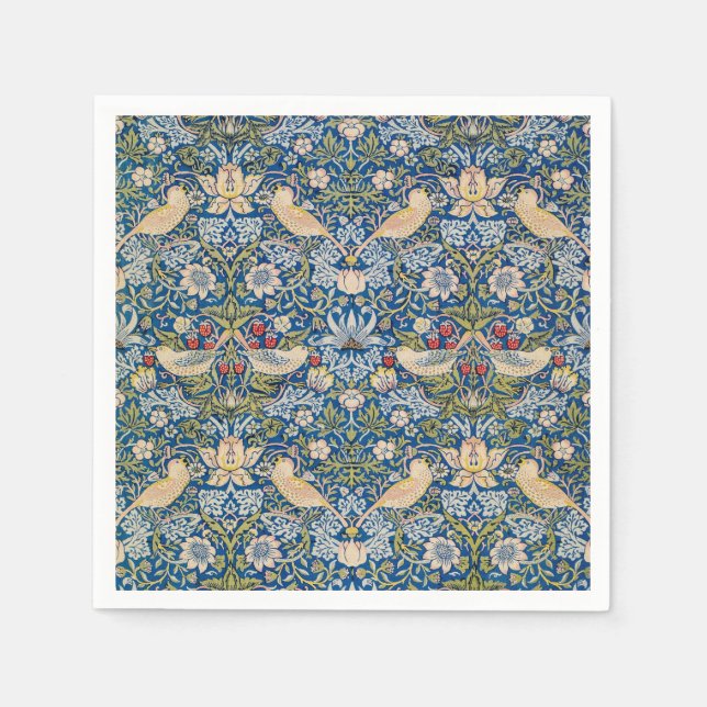 Bird Art Nouveau Design Napkins (Front)