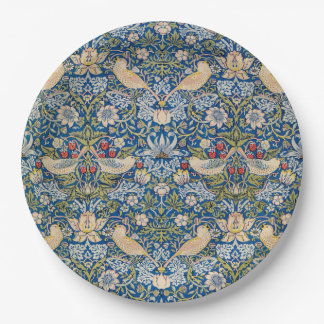 Bird Art Nouveau Design Paper Plates