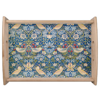 Bird Art Nouveau Design Serving Tray