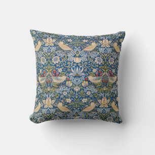 Bird Art Nouveau Design Throw Pillow