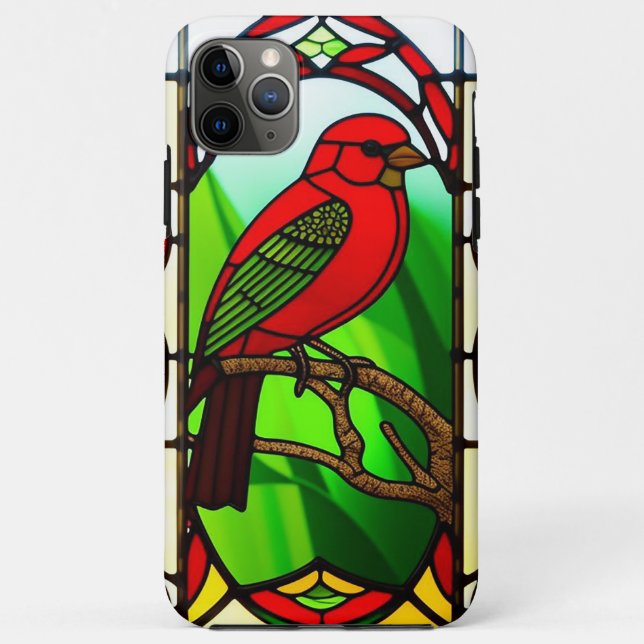 Bird Artwork in Bold Decorative Patterns Case-Mate iPhone Case (Back)