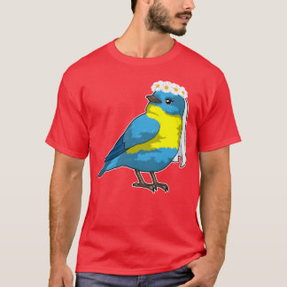 Bird As Bride With Wreath Of Flowers friends T-Shirt